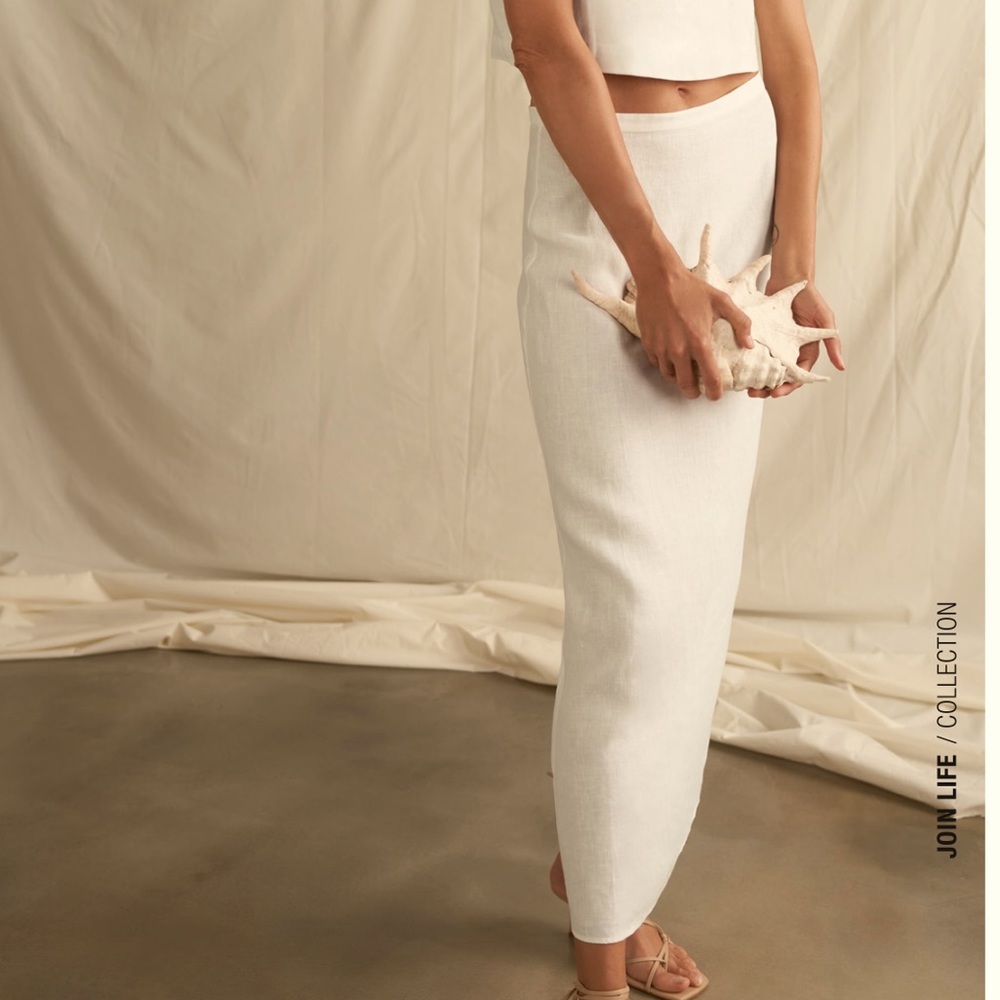 Zara linen cape skirt